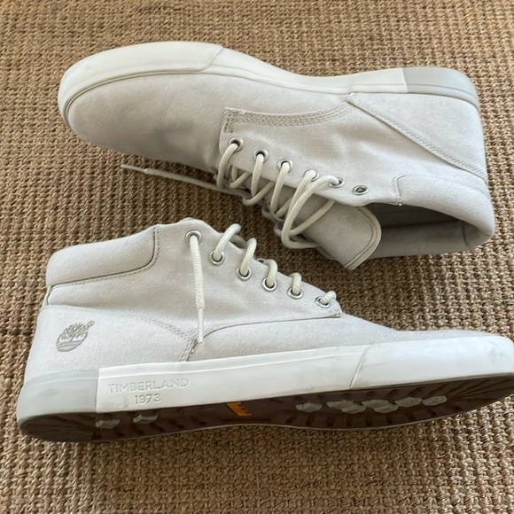 Timberland Olive White Boots 10 - Picture 7 of 12